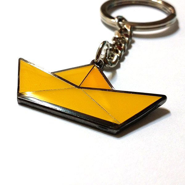 노란리본뱃지 노란종이배 열쇠가방고리 : Yellowoo