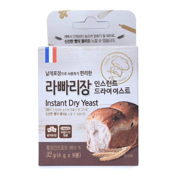 [현대백화점]라빠리장 인스턴트 드라이 이스트 32g (4g x 8봉) : 현대백화점