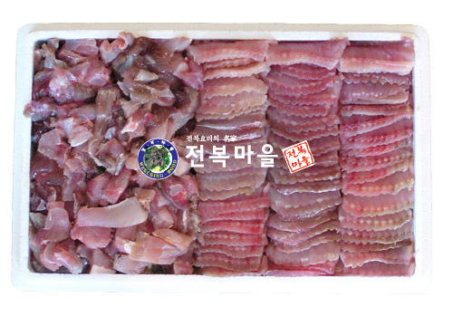국산홍어회 국내산홍어 500g 초장포함 삼합 삭힌홍어 : 전복마을