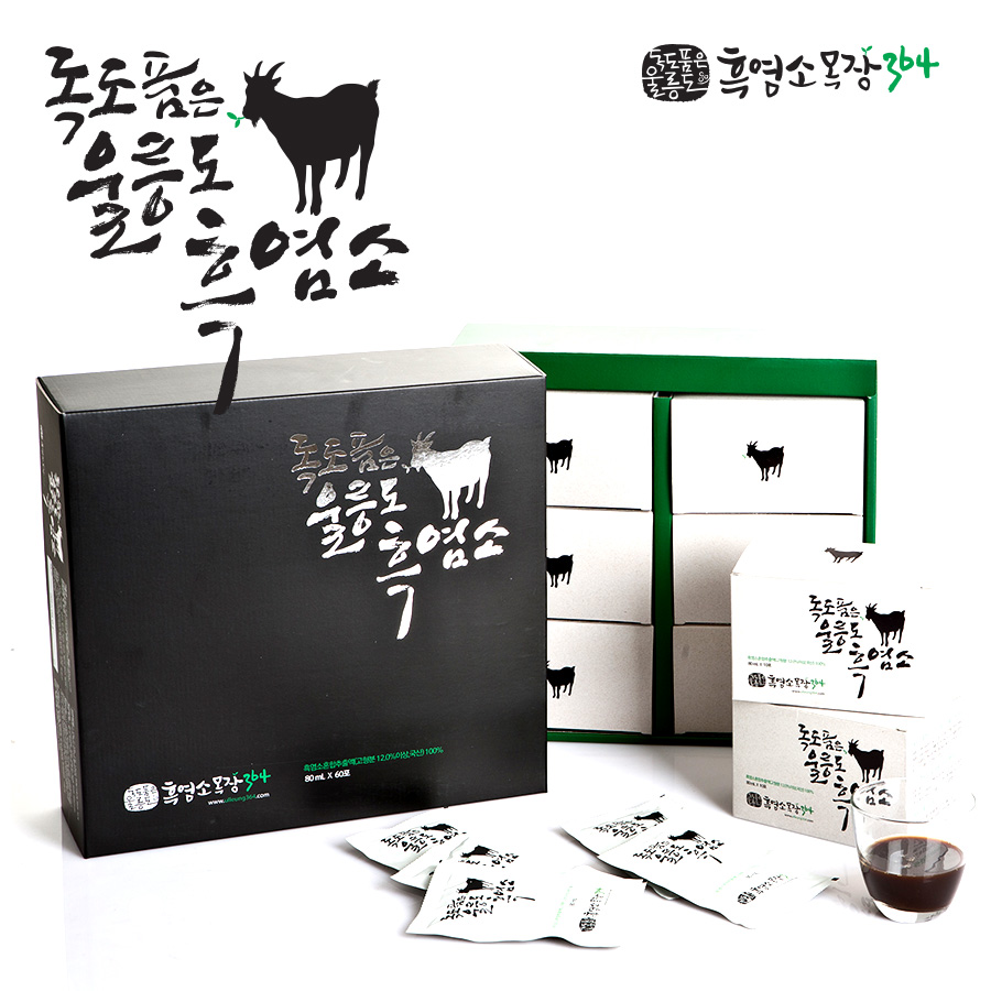 독도품은울릉도 흑염소 프리미엄 1상자 80mlX60팩 : 독도 품은 울릉도 흑염소