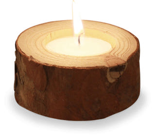 NEW CANDLE Wood Tea Light Holder Candle