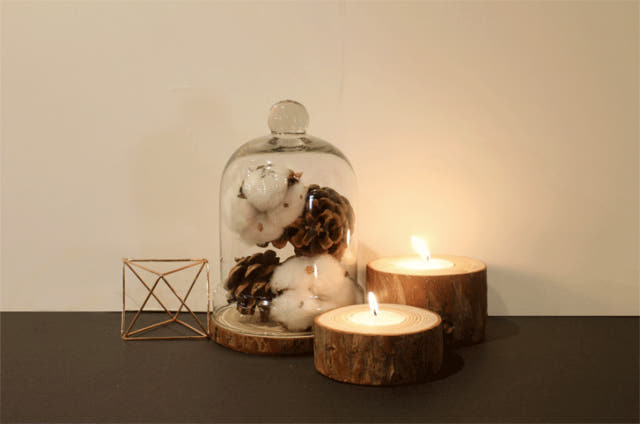 NEW CANDLE Wood Tea Light Holder Candle