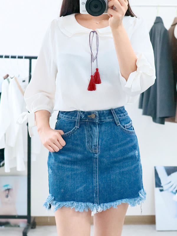Denim Skirt MINI.J 316 vintage jeans Autumn custom