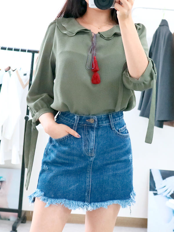 Denim Skirt MINI.J 316 vintage jeans Autumn custom