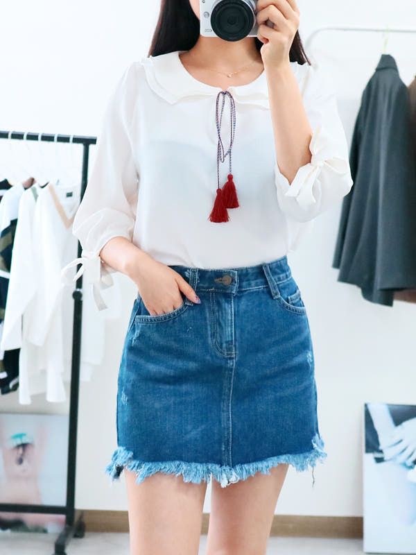 Denim Skirt MINI.J 316 vintage jeans Autumn custom
