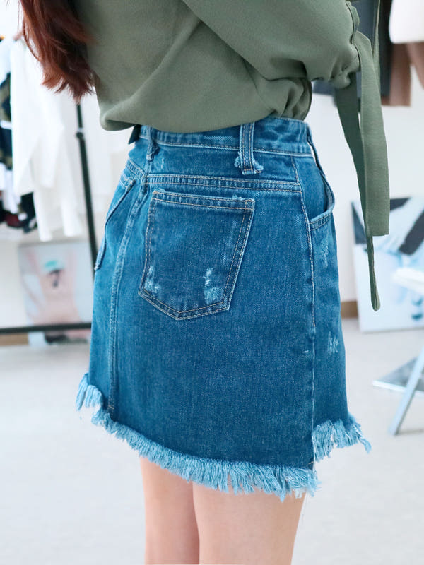 Denim Skirt MINI.J 316 vintage jeans Autumn custom