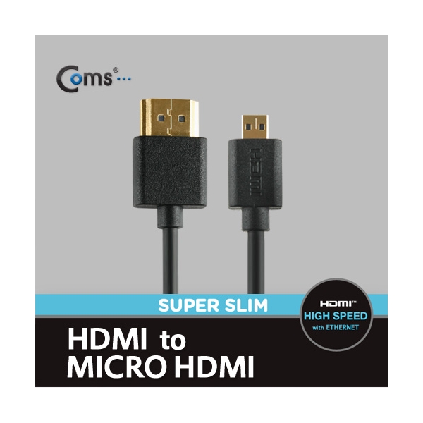 [CT413]Coms HDMI/HDMI(Micro) 케이블(v1.4/초슬림)3M : 트윈스컴파니