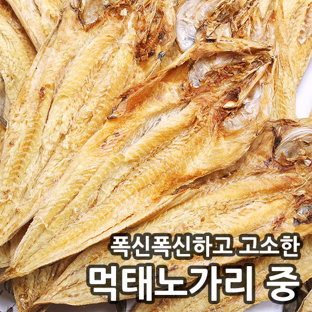 빅건어물 먹태노가리 중 10마리 건조 마른 왕 노가리포 : 빅건어물