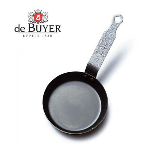 [de BUYER][드부이에] 블루스틸 블리니 미니후라이팬 12cm -made in france (철팬/무쇠/블루포스/블루카본스틸) : 요리조리