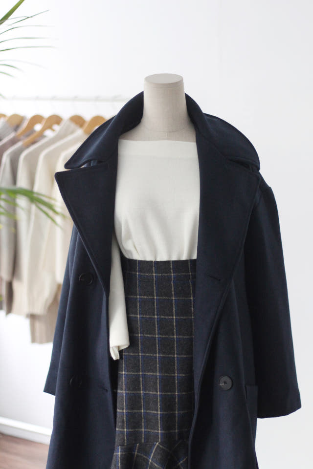 Check Mermaid Ruffle Long Skirt Bending Fall Winte