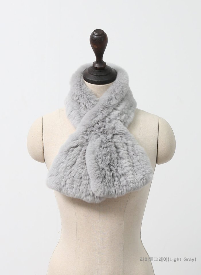 Rabbit Knitting Muffler Rabbit Hair Muffler Shawl 