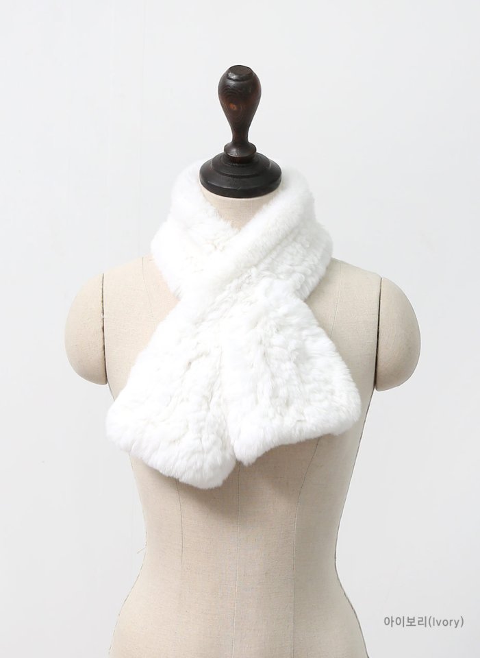 Rabbit Knitting Muffler Rabbit Hair Muffler Shawl 
