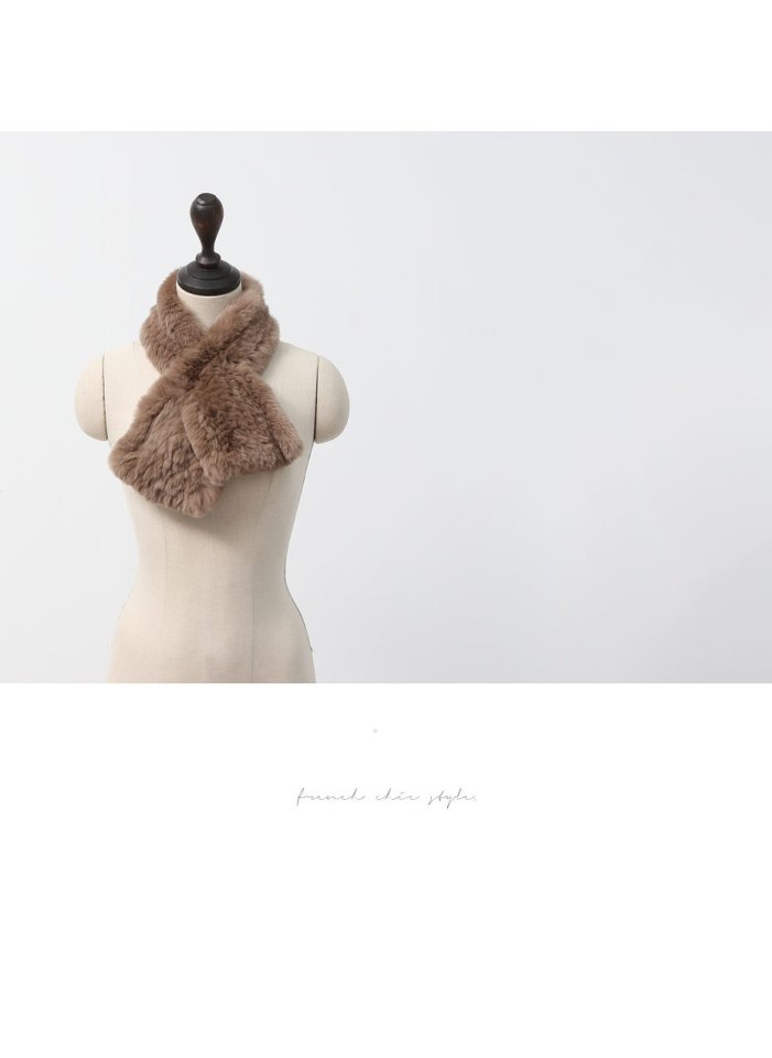 Rabbit Knitting Muffler Rabbit Hair Muffler Shawl 
