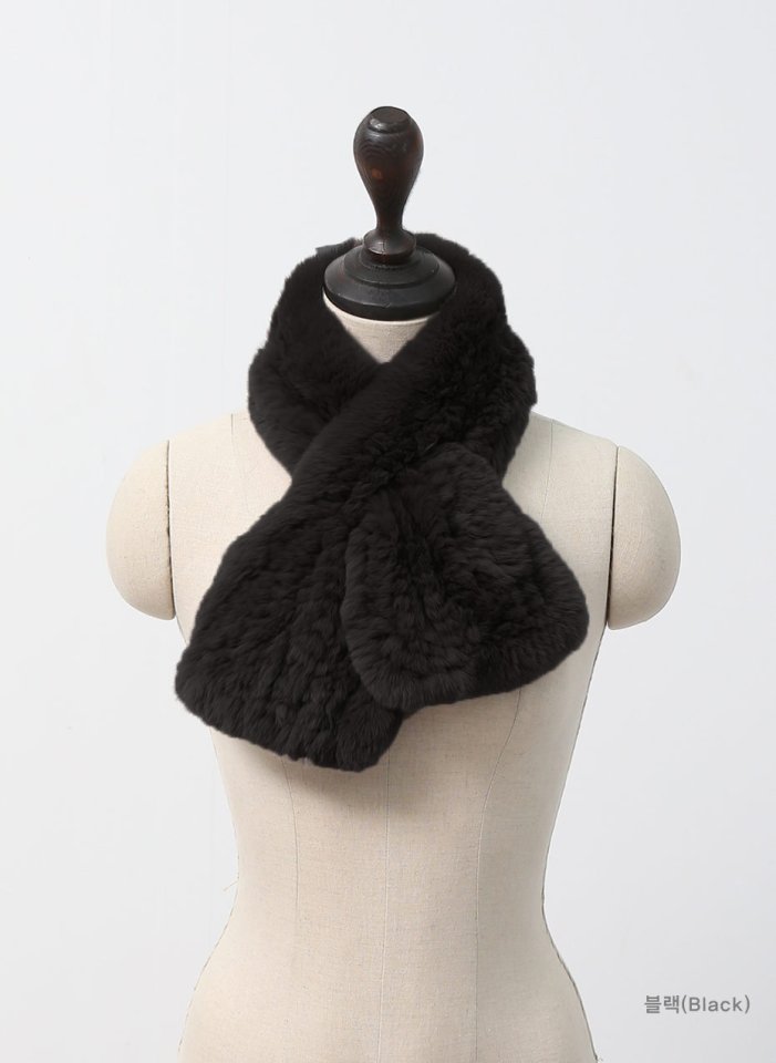 Rabbit Knitting Muffler Rabbit Hair Muffler Shawl 