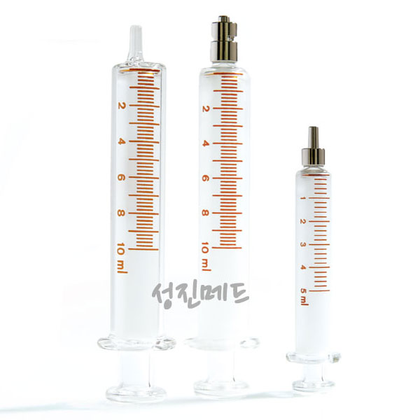 루어락 유리주사기 (Metal Luer Lock Syringes) 잠금장치 / 50ml : 성진메드