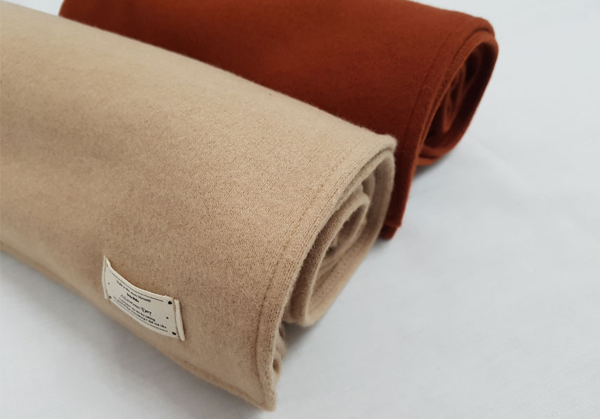 Basic Wool Knit Muffler Shawl Mini Petite Couple I