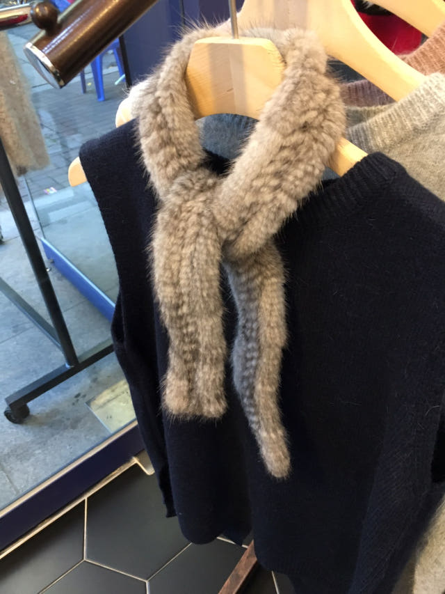 Petit mink muffler shawl Recommended for winter Re