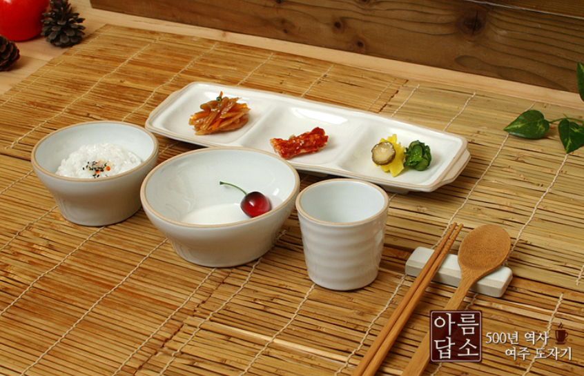 소야아름 1인그릇세트  여주도자기 예쁜핸드메이드 그릇 : 애드코리아