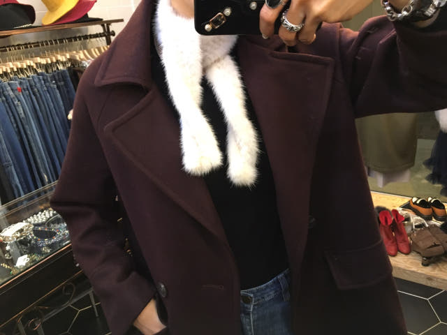 Petit mink muffler shawl Recommended for winter Re