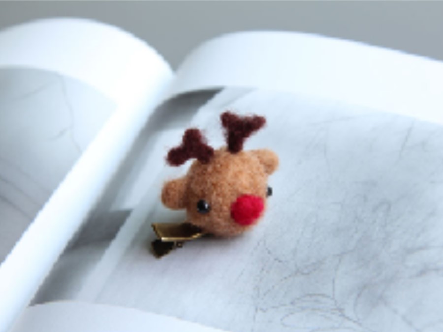 Hair Accessories Rudolph Deer Coin Tong Pin - A Pl