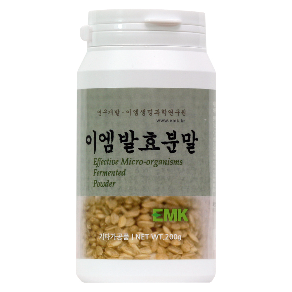 이엠팜 이엠발효분말 200g - EM 이엠 발효 현미 대용량/ EMK 이엠생명과학연구원 : 이엠팜