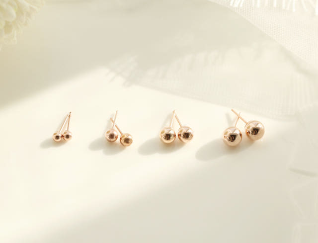 Lovely Tangent Necklace 14k Ball 14k Simple Daily 