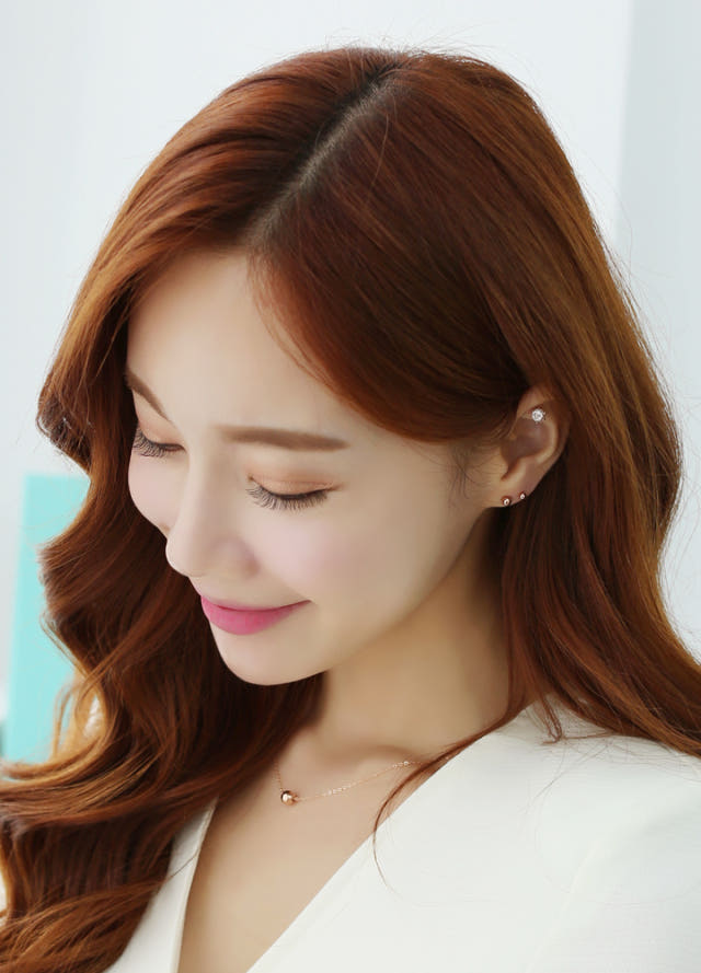 Lovely Tangent Necklace 14k Ball 14k Simple Daily 