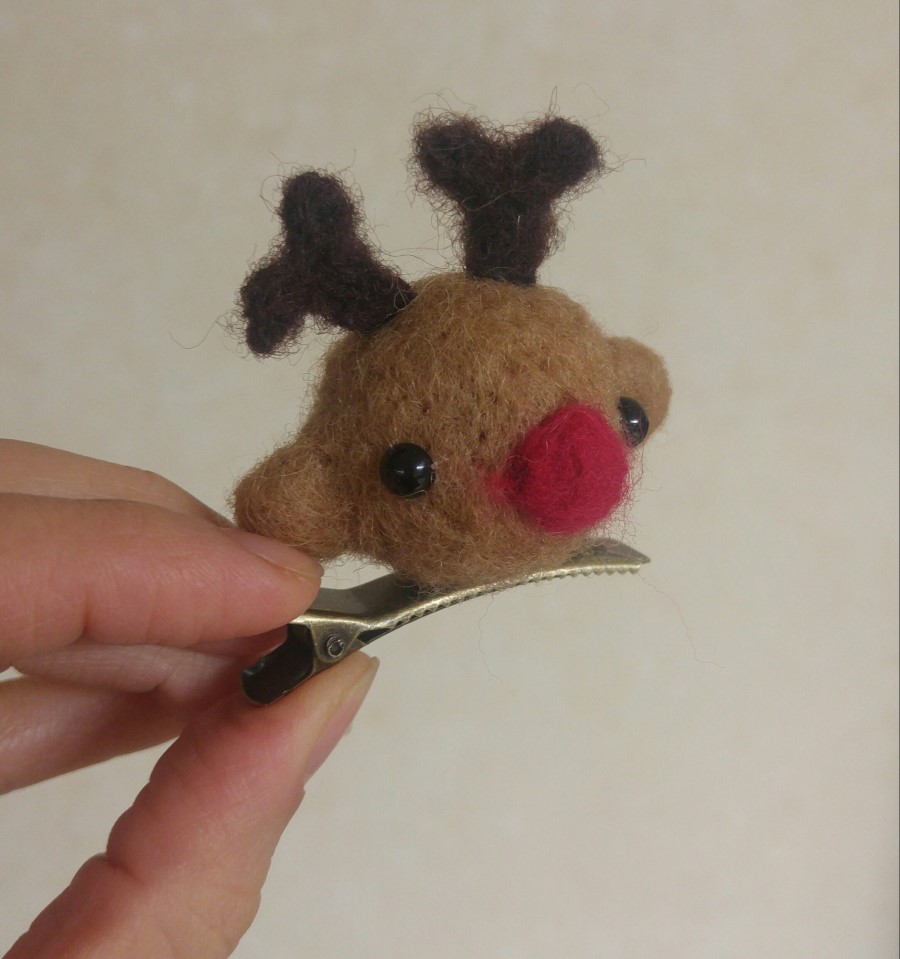 Hair Accessories Rudolph Deer Coin Tong Pin - A Pl