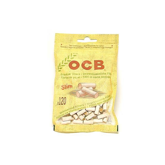 OCB 오씨비 오가닉 슬림 필터 120개입 롤링타바코 필터 : 보루샵