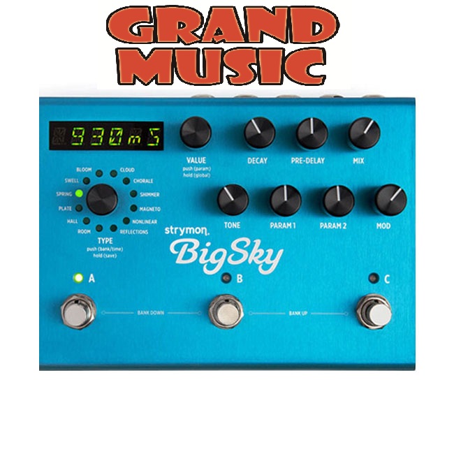 Strymon BigSky Reverb Pedal /5%즉시할인 /스트라이몬 빅 스카이 리버브페달 /아답터 포함 /스트라이몬 빅스카이 / 스트라이먼 빅스카이... 