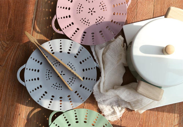 Pastel Silicone Steamer 3 Color Dumplings Sweet Po