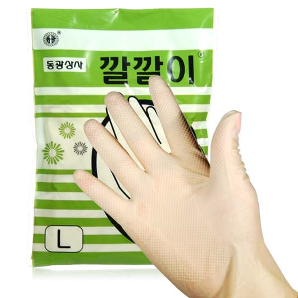 동광상사 미용장갑(깔깔이장갑)/극소/소/중/대 : 지비헤어