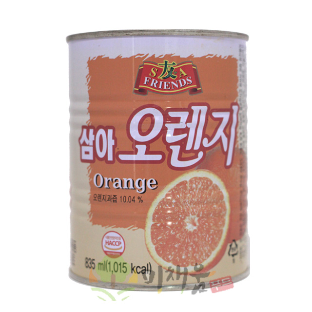 삼아 씨에프 삼아 오렌지 835ml 12개입 1BOX : 미채움푸드
