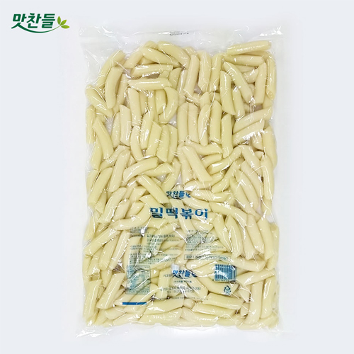 맛찬들백미식품-쫀득한탄력 밀떡볶이절단3kg : 맛찬들백미식품