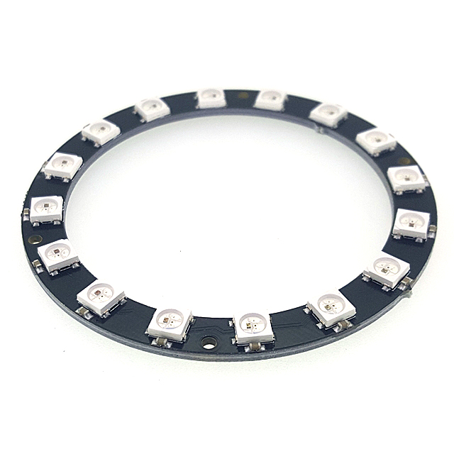16채널 WS2812B 네오픽셀 링 모듈 16-WS2812-5050RGB MODULE : 협신전자