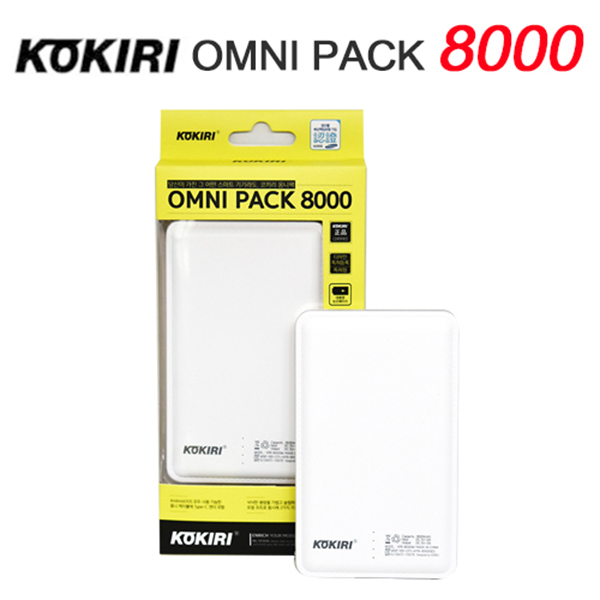 코끼리 옴니팩 보조배터리 8000mAh/KP-RG80M/DNY : 디앤와이인터내셔널