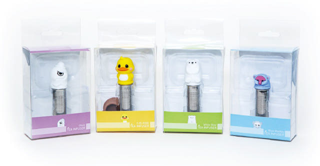 Miputi Infuser White Bear, Duck Ring Silicon Sten 