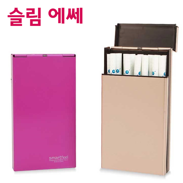 고급 여성용 담배케이스 슬림형 에쎄 슬라이드 자동 : 굿템코리아