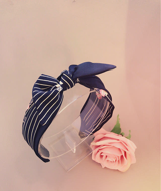 Hair Accessories Petals Striped Scarf Headband Nea