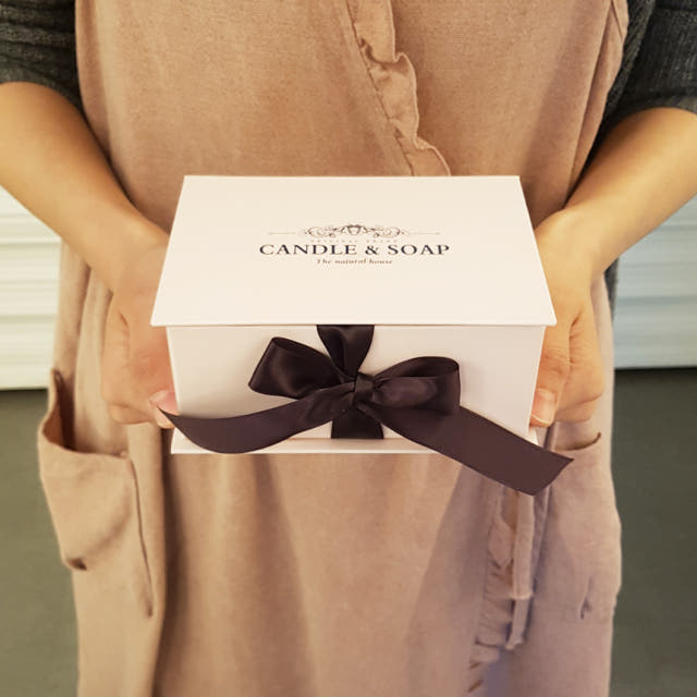 Carnation Candle Set Pink Box Parent Day Teacher&#