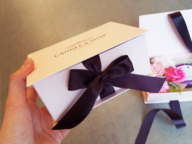 Carnation Candle Set Pink Box Parent Day Teacher&#