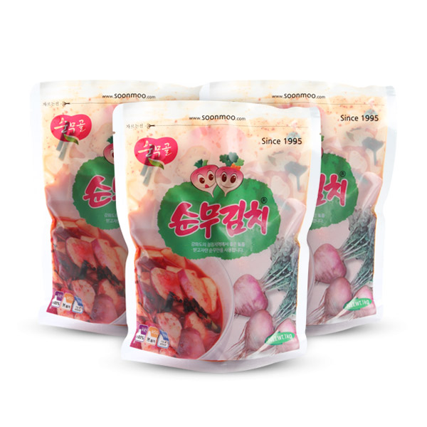 아삭아삭 상큼한 순무골 순무김치 3kg : 강화명품주식회사