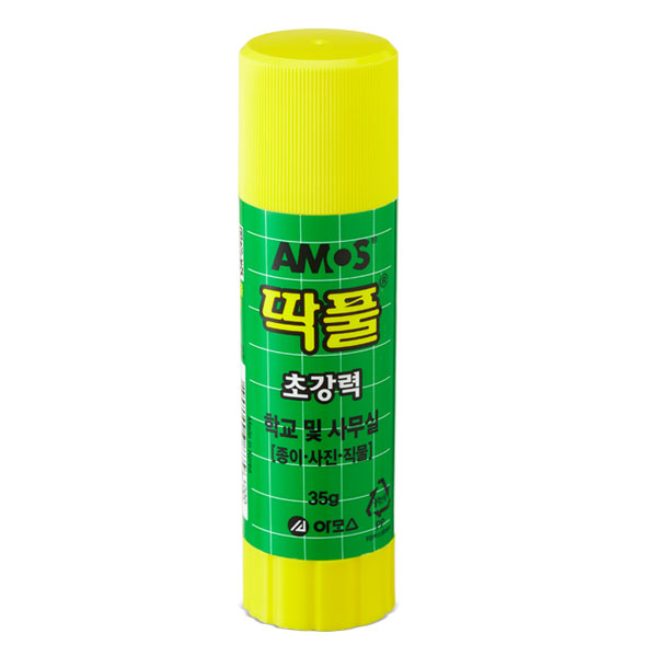 아모스 고체풀 접착용 학용품 딱풀 35g 1개 : 오피스코아