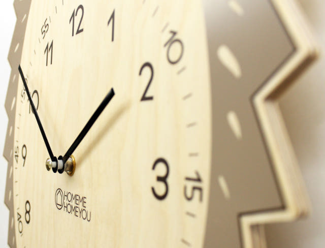 Hedgehog children Noiseless wall clock chini 75490