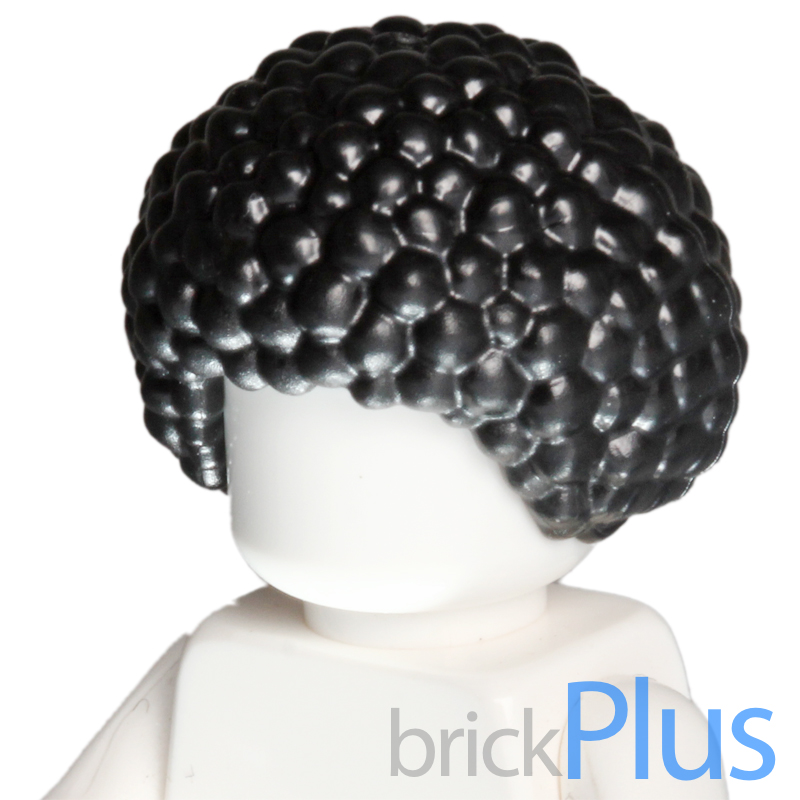 레고 부품 헤어 뽀글 가발 머리 아프로 헤어 Black Minifig, Hair Bubble Style (Afro) 87995 : 브릭플러스