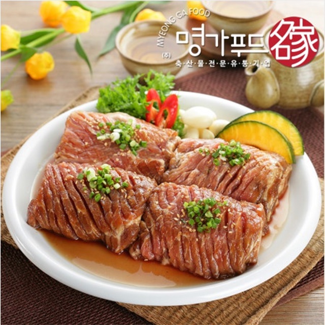 양념 돼지갈비 돼지왕구이  1.6kg - 무뼈 4대 : 명가푸드