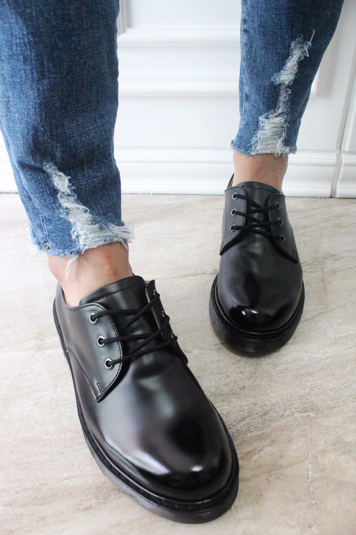 Men's Daily Derby Shoes 4cm height rise casual 