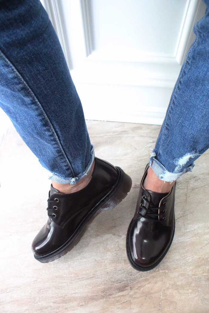 Men's Daily Derby Shoes 4cm height rise casual 