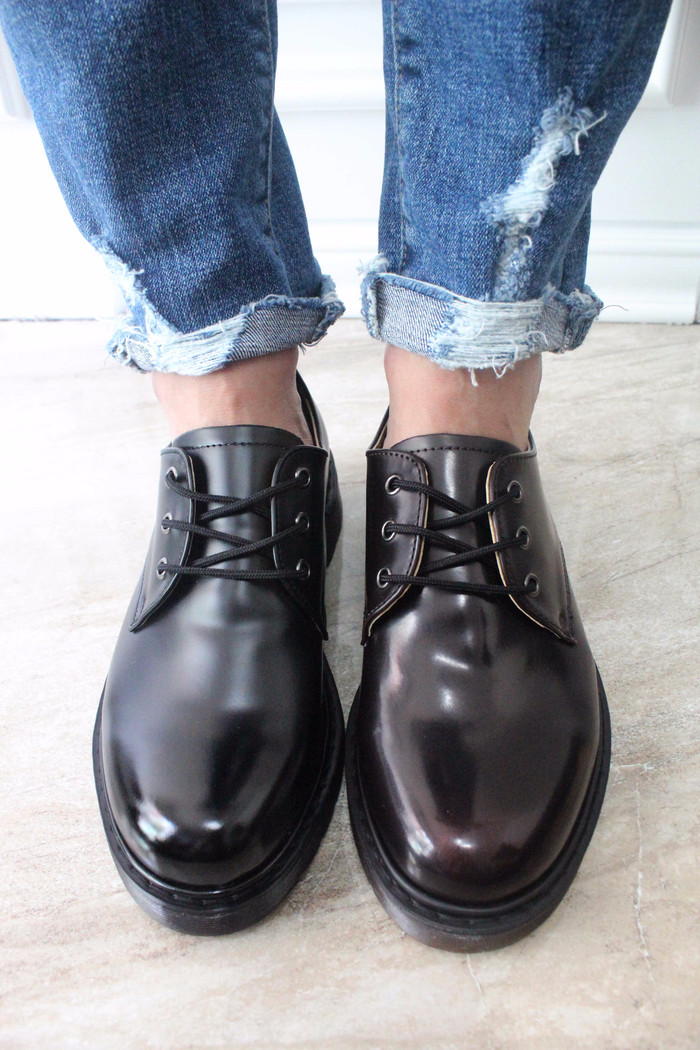 Men's Daily Derby Shoes 4cm height rise casual 