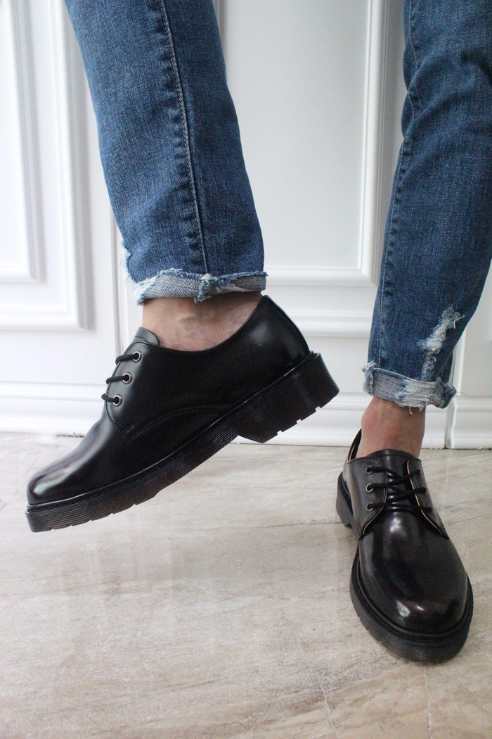 Men's Daily Derby Shoes 4cm height rise casual 